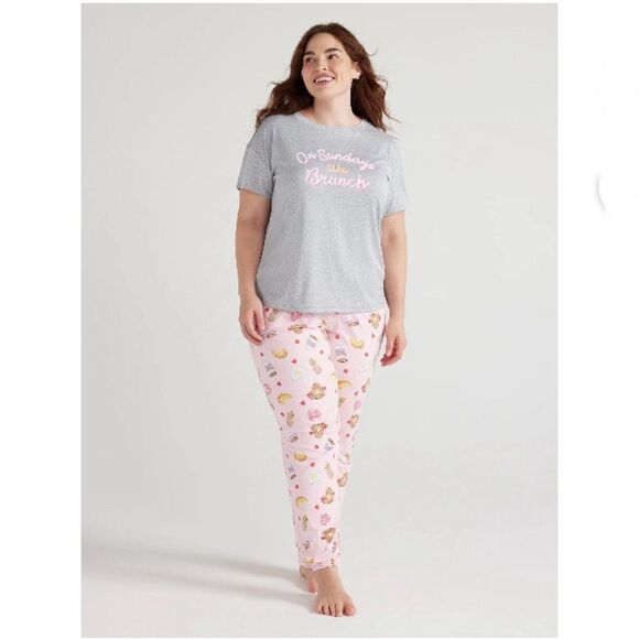 Women’s Ultra Soft Short Sleeve Pajama Lounge Sleep 2, 2-Piece Sets Size XL - Picture 8 of 12